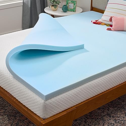 LINENSPA Memory Foam Mattress Topper: Cool, Plush Comfort for Dorm Rooms